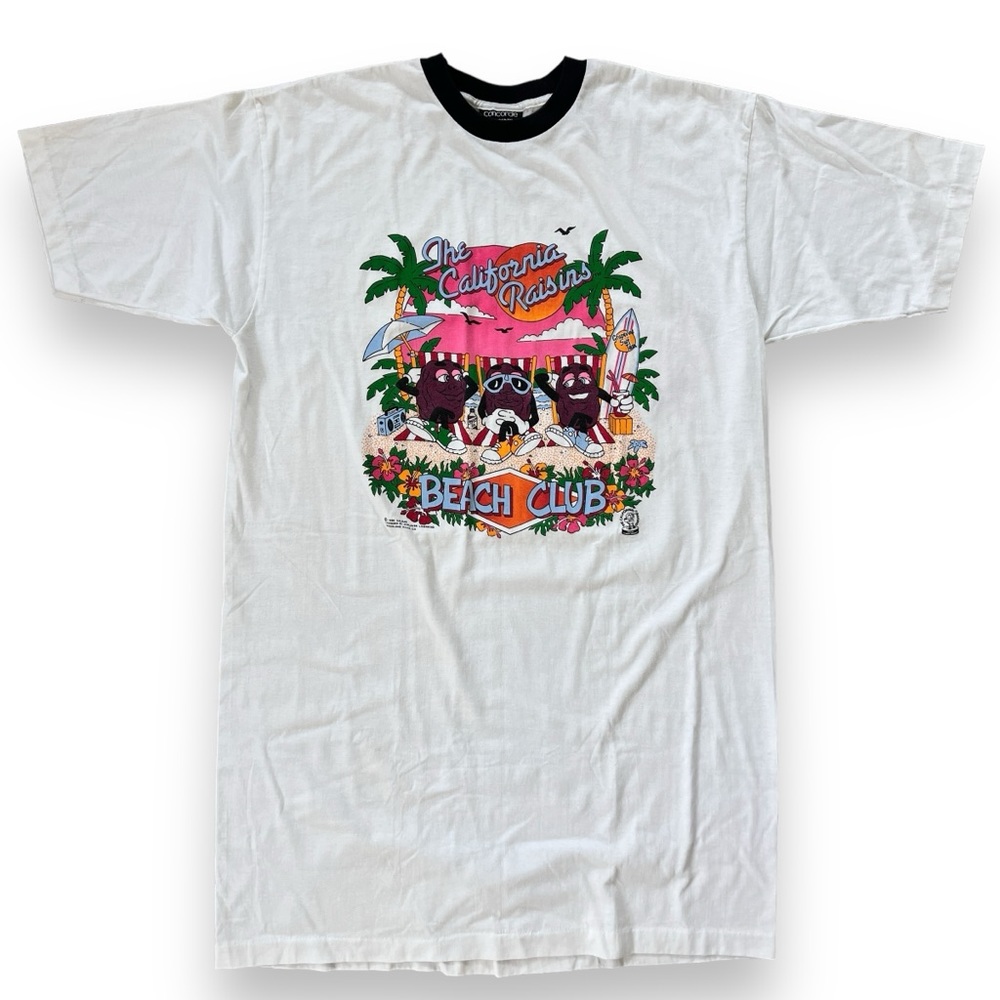 Vintage Sleep-shirt The California Raisins Beach Club Shirt